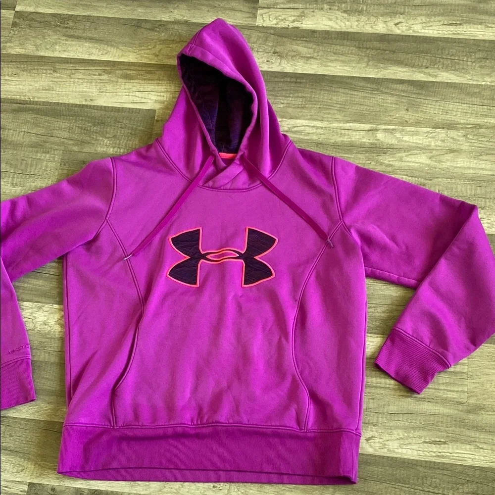 💛 Under Armour Magenta Hoodie - Picture 2 of 4